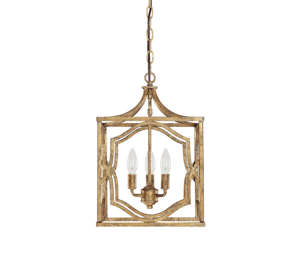 Capital Lighting - 9481AG - Three Light Foyer Pendant - Blakely - Antique Gold from Lighting & Bulbs Unlimited in Charlotte, NC