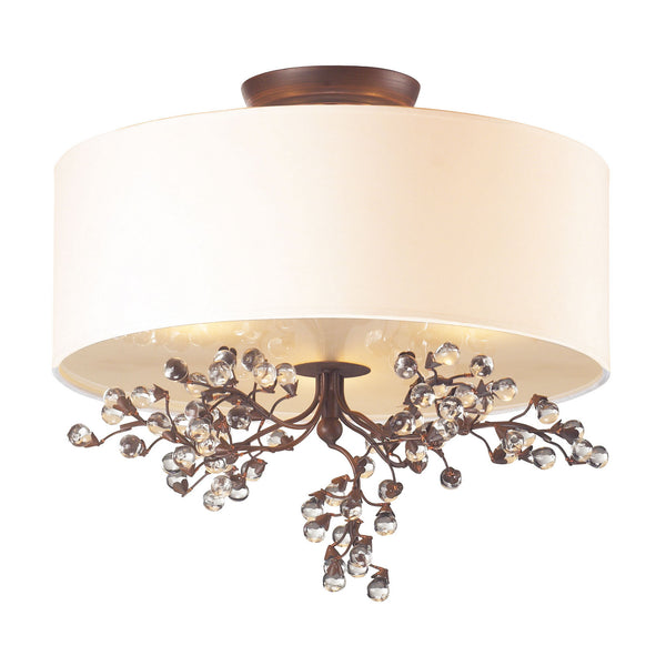 ELK Home - 20089/3 - Three Light Semi Flush Mount - Winterberry - Antique Darkwood from Lighting & Bulbs Unlimited in Charlotte, NC