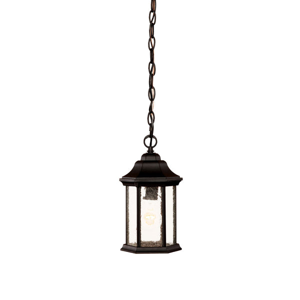 Acclaim Lighting - 5185BK/SD - One Light Hanging Lantern - Madison - Matte Black from Lighting & Bulbs Unlimited in Charlotte, NC