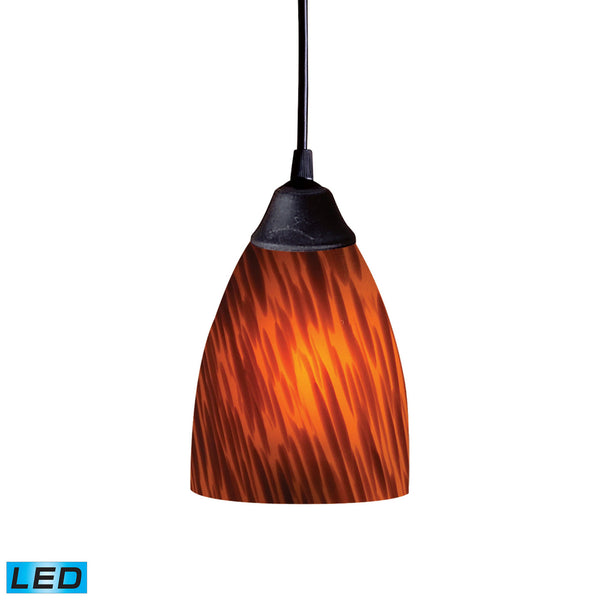 ELK Home - 406-1ES-LED - LED Mini Pendant - Classico - Dark Rust from Lighting & Bulbs Unlimited in Charlotte, NC