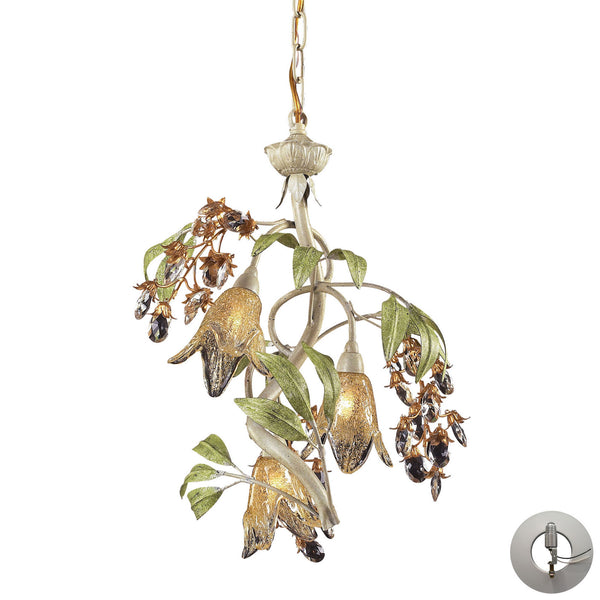 ELK Home - 86051-LA - Three Light Chandelier - Huarco - Sage Green from Lighting & Bulbs Unlimited in Charlotte, NC