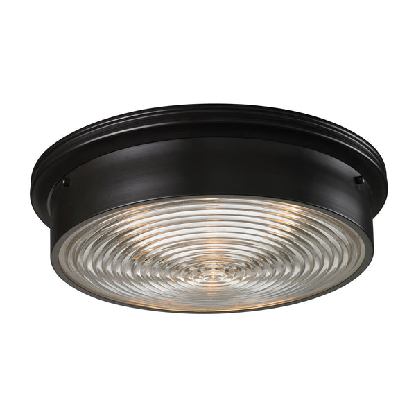 ELK Home - 11453/3 - Three Light Flush Mount - Chadwick - Oiled Bronze from Lighting & Bulbs Unlimited in Charlotte, NC