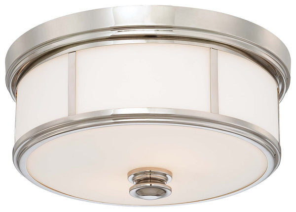 Minka-Lavery - 4365-613 - Two Light Flush Mount - Harbour Point - Polished Nickel from Lighting & Bulbs Unlimited in Charlotte, NC