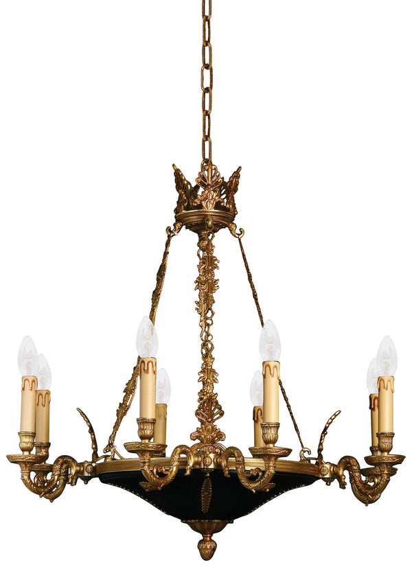 Metropolitan - N850209 - Eight Light Chandelier - Metropolitan - Dore Gold W/ Black Accents from Lighting & Bulbs Unlimited in Charlotte, NC