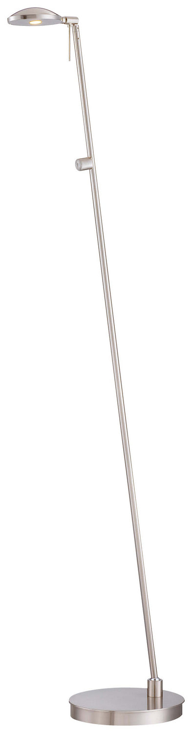 George Kovacs - P4334-084 - LED Floor Lamp - George'S Reading Room - Brushed Nickel from Lighting & Bulbs Unlimited in Charlotte, NC