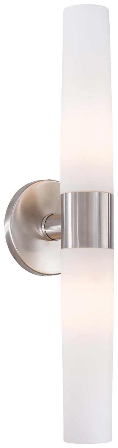 George Kovacs - P5042-144 - Two Light Bath - Saber - Brushed Stainless Steel from Lighting & Bulbs Unlimited in Charlotte, NC