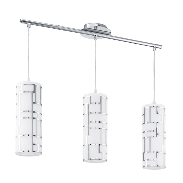 Eglo USA - 92563A - Three Light Pendant - Bayman - Chrome from Lighting & Bulbs Unlimited in Charlotte, NC