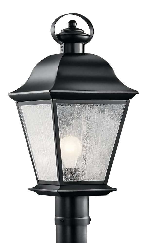 Kichler - 9909BK - One Light Outdoor Post Mount - Mount Vernon - Black from Lighting & Bulbs Unlimited in Charlotte, NC