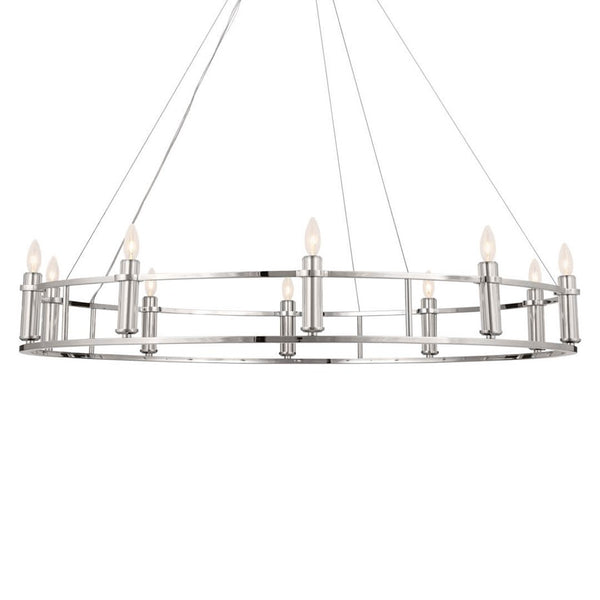 Kichler - 52491PN - Ten Light Chandelier - Rosalind - Polished Nickel from Lighting & Bulbs Unlimited in Charlotte, NC