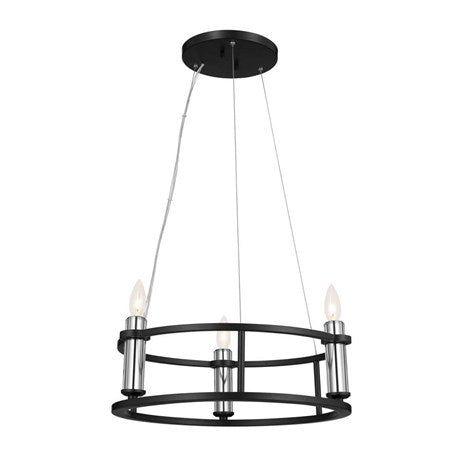 Kichler - 52493BK - Three Light Mini Chandelier - Rosalind - Black from Lighting & Bulbs Unlimited in Charlotte, NC