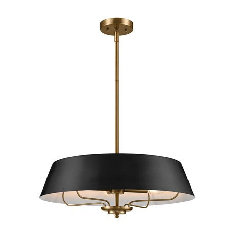 Kichler - 52543BK - Four Light Pendant/Semi Flush Mount - Luella - Black from Lighting & Bulbs Unlimited in Charlotte, NC