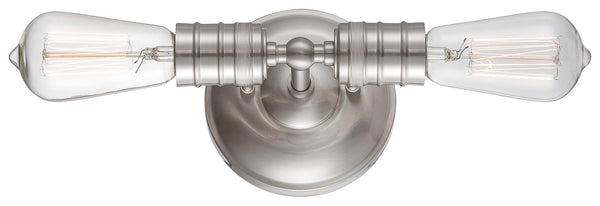 Minka-Lavery - 5130-84 - Two Light Wall Mount - Downtown Edison - Brushed Nickel from Lighting & Bulbs Unlimited in Charlotte, NC