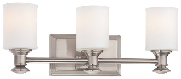 Minka-Lavery - 5173-84 - Three Light Bath - Harbour Point - Brushed Nickel from Lighting & Bulbs Unlimited in Charlotte, NC