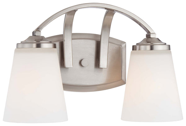 Minka-Lavery - 6962-84 - Two Light Bath - Overland Park - Brushed Nickel from Lighting & Bulbs Unlimited in Charlotte, NC