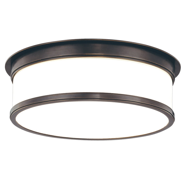 Hudson Valley - 715-OB - Three Light Flush Mount - Geneva - Old Bronze from Lighting & Bulbs Unlimited in Charlotte, NC