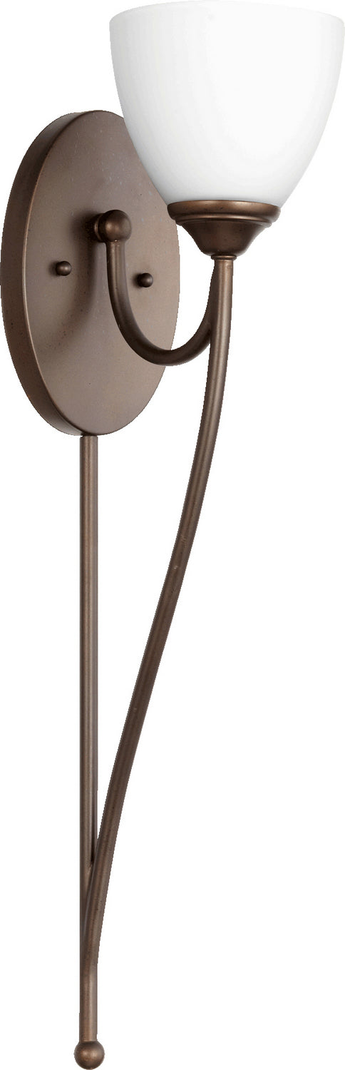 Quorum - 5450-1-86 - One Light Wall Mount - Brooks - Oiled Bronze from Lighting & Bulbs Unlimited in Charlotte, NC