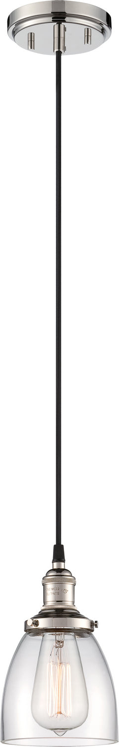 Nuvo Lighting - 60-5404 - One Light Pendant - Vintage - Polished Nickel from Lighting & Bulbs Unlimited in Charlotte, NC