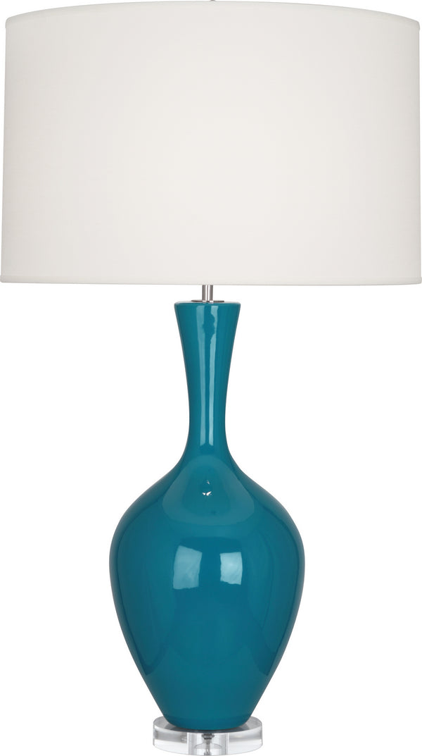 Robert Abbey - PC980 - One Light Table Lamp - Audrey - Peacock Glazed from Lighting & Bulbs Unlimited in Charlotte, NC