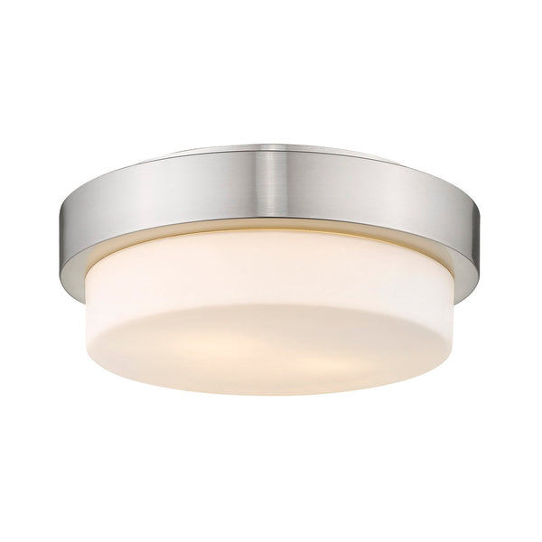 Golden - 1270-11 PW - Two Light Flush Mount - Multi-Family - Pewter from Lighting & Bulbs Unlimited in Charlotte, NC