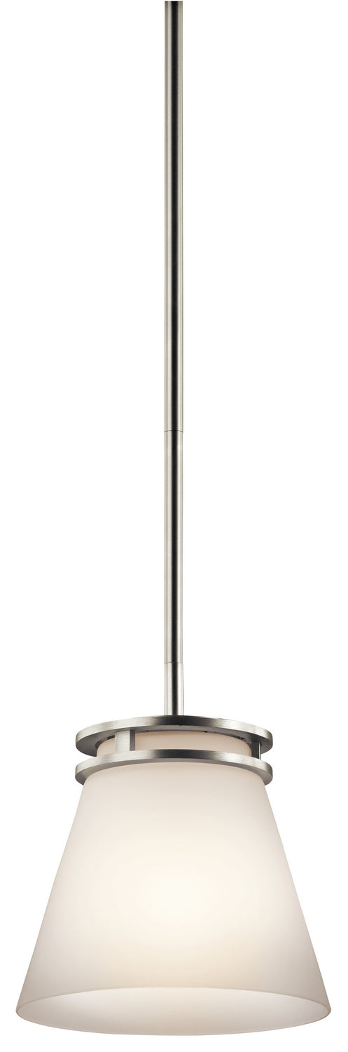 Kichler - 1687NI - One Light Mini Pendant - Hendrik - Brushed Nickel from Lighting & Bulbs Unlimited in Charlotte, NC