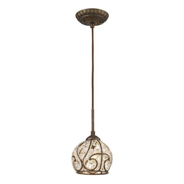 ELK Home - 15976/1 - One Light Mini Pendant - Elizabethan - Dark Bronze from Lighting & Bulbs Unlimited in Charlotte, NC