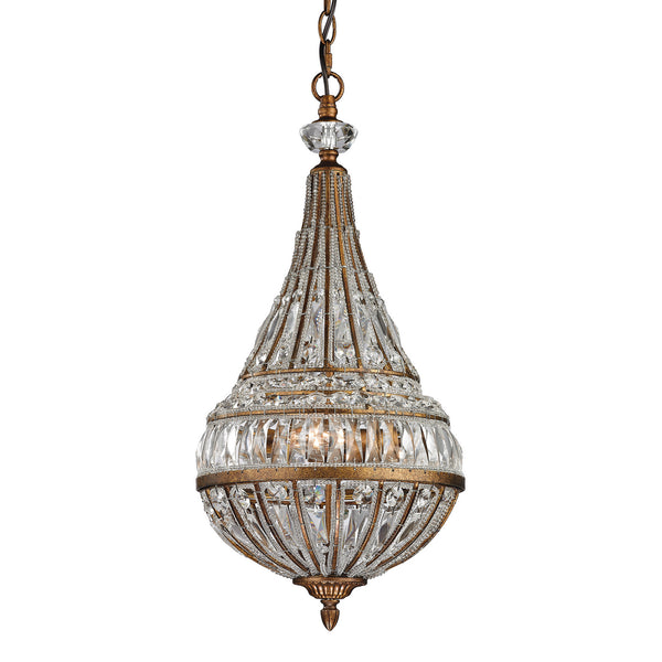 ELK Home - 46046/3 - Three Light Pendant - Empire - Mocha from Lighting & Bulbs Unlimited in Charlotte, NC