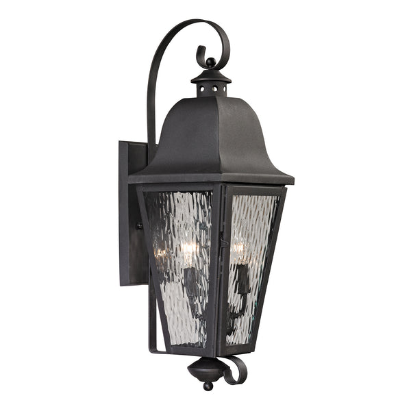 ELK Home - 47101/2 - Two Light Outdoor Wall Sconce - Forged Brookridge - Charcoal from Lighting & Bulbs Unlimited in Charlotte, NC