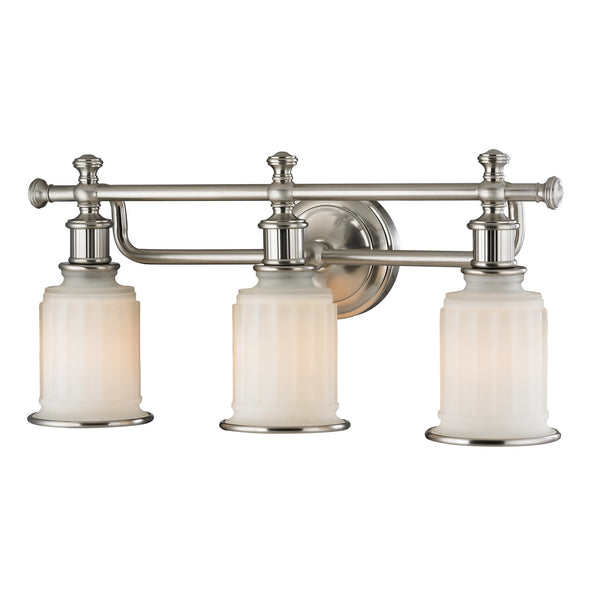 ELK Home - 52002/3 - Three Light Vanity - Acadia - Brushed Nickel from Lighting & Bulbs Unlimited in Charlotte, NC