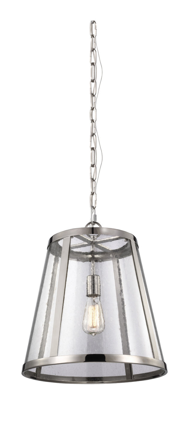 Visual Comfort Studio - P1289PN - One Light Pendant - Harrow - Polished Nickel from Lighting & Bulbs Unlimited in Charlotte, NC