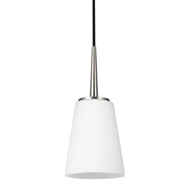 Generation Lighting - 6140401-962 - One Light Mini-Pendant - Driscoll - Brushed Nickel from Lighting & Bulbs Unlimited in Charlotte, NC