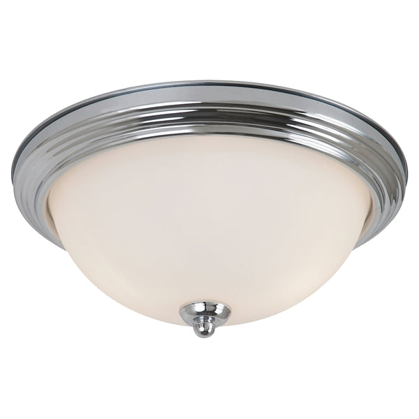 Generation Lighting - 77064-05 - Two Light Flush Mount - Geary - Chrome from Lighting & Bulbs Unlimited in Charlotte, NC