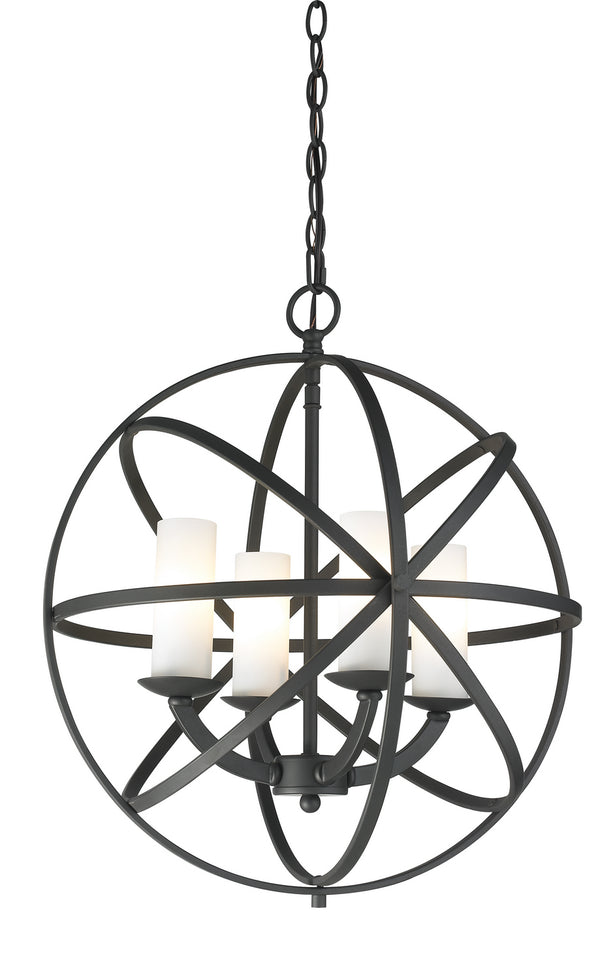 Z-Lite - 6017-4S-BRZ - Four Light Pendant - Aranya - Bronze from Lighting & Bulbs Unlimited in Charlotte, NC