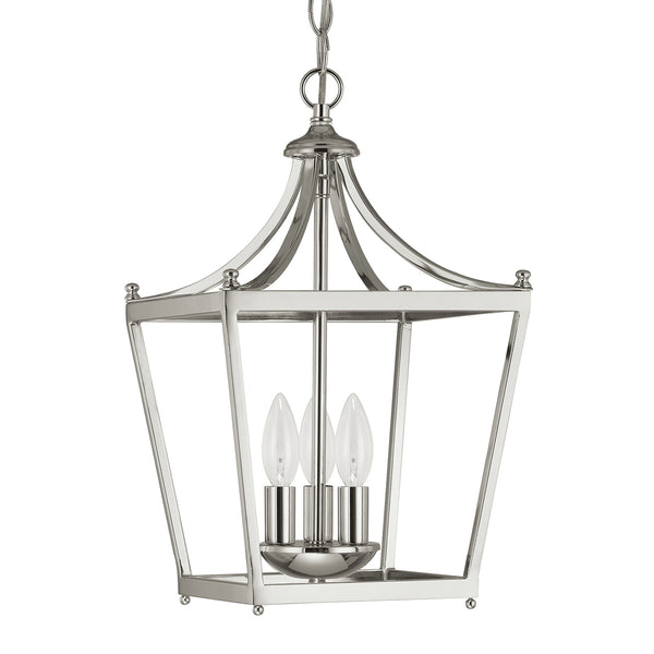 Capital Lighting - 4036PN - Three Light Foyer Pendant - Stanton - Polished Nickel from Lighting & Bulbs Unlimited in Charlotte, NC
