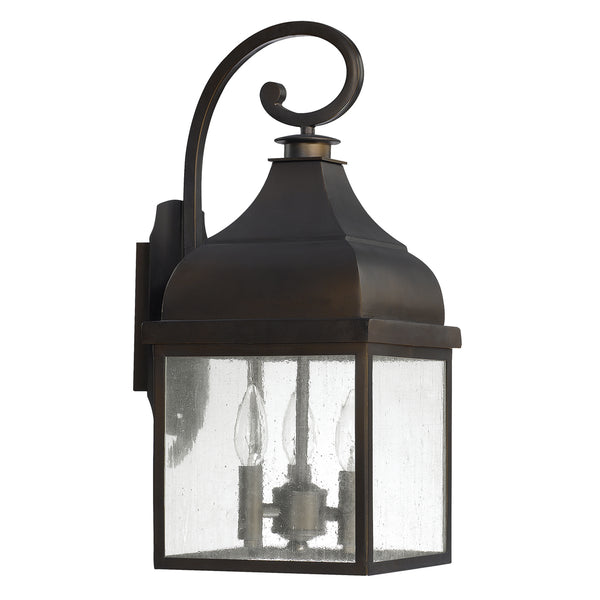 Capital Lighting - 9642OB - Three Light Outdoor Wall Lantern - Westridge - Old Bronze from Lighting & Bulbs Unlimited in Charlotte, NC