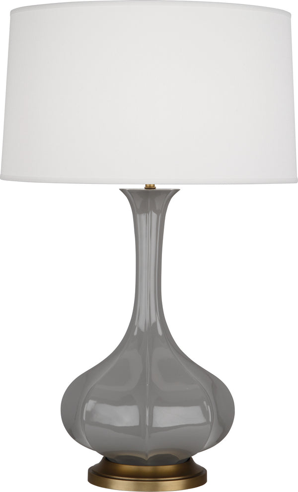 Robert Abbey - ST994 - One Light Table Lamp - Pike - Smoky Taupe Glazed w/Aged Brass from Lighting & Bulbs Unlimited in Charlotte, NC