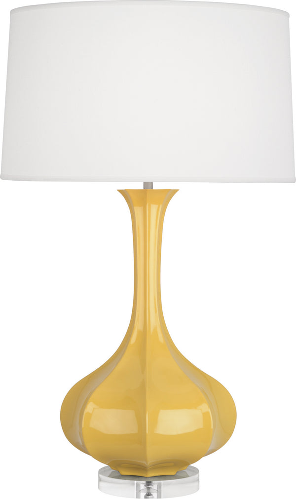 Robert Abbey - SU996 - One Light Table Lamp - Pike - Sunset Yellow Glazed w/Lucite Base from Lighting & Bulbs Unlimited in Charlotte, NC
