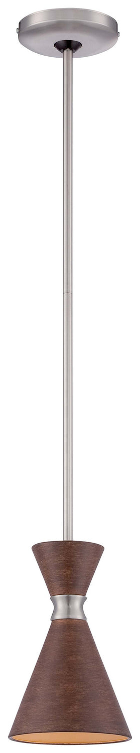 George Kovacs - P1821-651 - One Light Mini Pendant - Conic - Distressed Koa from Lighting & Bulbs Unlimited in Charlotte, NC