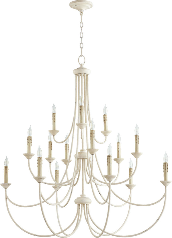 Quorum - 6250-15-70 - 15 Light Chandelier - Brooks - Persian White from Lighting & Bulbs Unlimited in Charlotte, NC