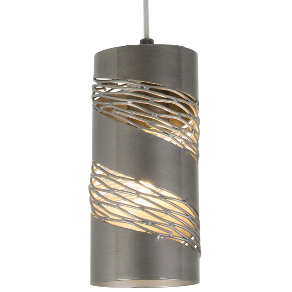 Varaluz - 240M01SL - One Light Mini Pendant - Flow - Steel from Lighting & Bulbs Unlimited in Charlotte, NC