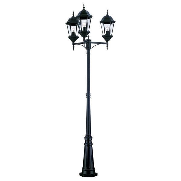 Acclaim Lighting - 5259BK - Three Light Post Mount - Richmond - Matte Black from Lighting & Bulbs Unlimited in Charlotte, NC