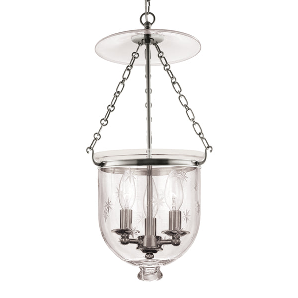Hudson Valley - 254-PN-C3 - Three Light Pendant - Hampton - Polished Nickel from Lighting & Bulbs Unlimited in Charlotte, NC