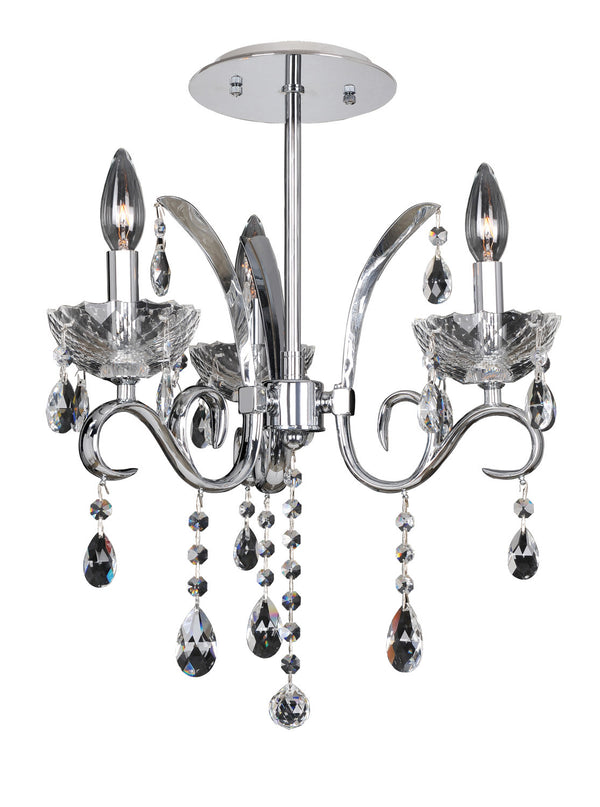 Allegri - 023851-010-FR001 - Three Light Flush Mount - Catalani - Chrome from Lighting & Bulbs Unlimited in Charlotte, NC