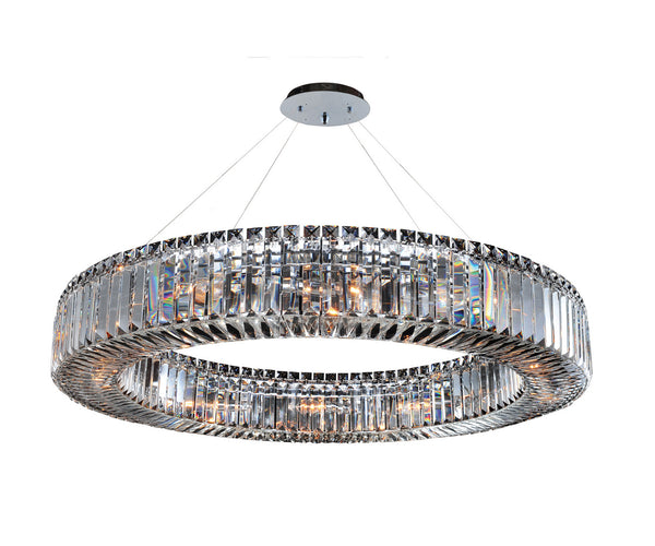 Allegri - 11705-010-FR001 - 12 Light Pendant - Rondelle - Chrome from Lighting & Bulbs Unlimited in Charlotte, NC