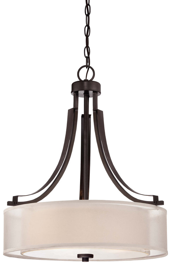 Minka-Lavery - 4104-172 - Three Light Pendant - Parsons Studio - Smoked Iron from Lighting & Bulbs Unlimited in Charlotte, NC