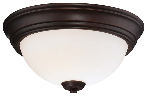 Minka-Lavery - 4960-284 - Two Light Flush Mount - Overland Park - Vintage Bronze from Lighting & Bulbs Unlimited in Charlotte, NC