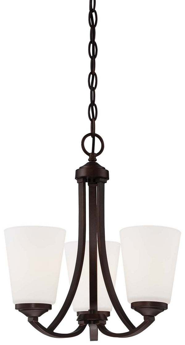 Minka-Lavery - 4963-284 - Three Light Mini Chandelier - Overland Park - Vintage Bronze from Lighting & Bulbs Unlimited in Charlotte, NC