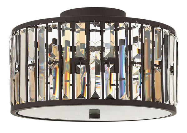 Fredrick Ramond - FR33731VBZ - LED Flush Mount - Gemma - Vintage Bronze from Lighting & Bulbs Unlimited in Charlotte, NC