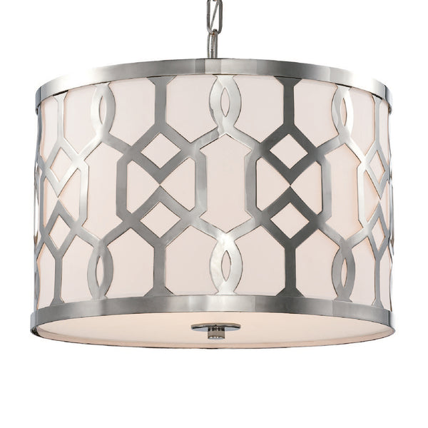 Crystorama - 2265-PN - Three Light Chandelier - Jennings - Polished Nickel from Lighting & Bulbs Unlimited in Charlotte, NC