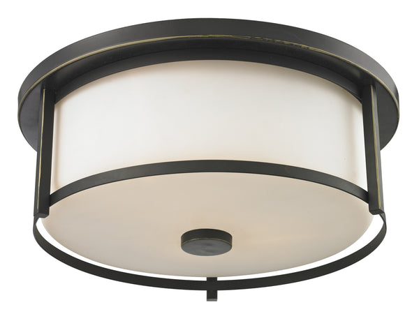 Z-Lite - 413F16 - Three Light Flush Mount - Savannah - Olde Bronze from Lighting & Bulbs Unlimited in Charlotte, NC