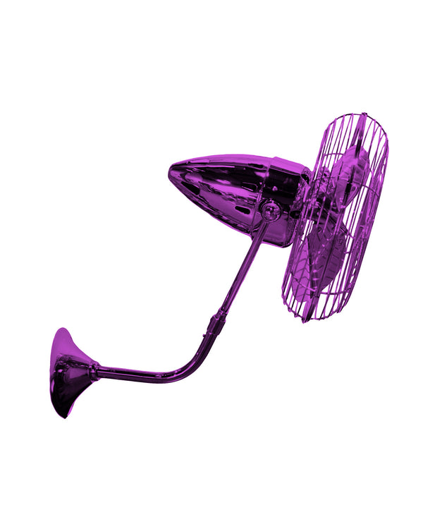 Matthews Fan Company - BP-LTPURPLE-MTL - 19" Wall Fan - Bruna Parede - Ametista from Lighting & Bulbs Unlimited in Charlotte, NC